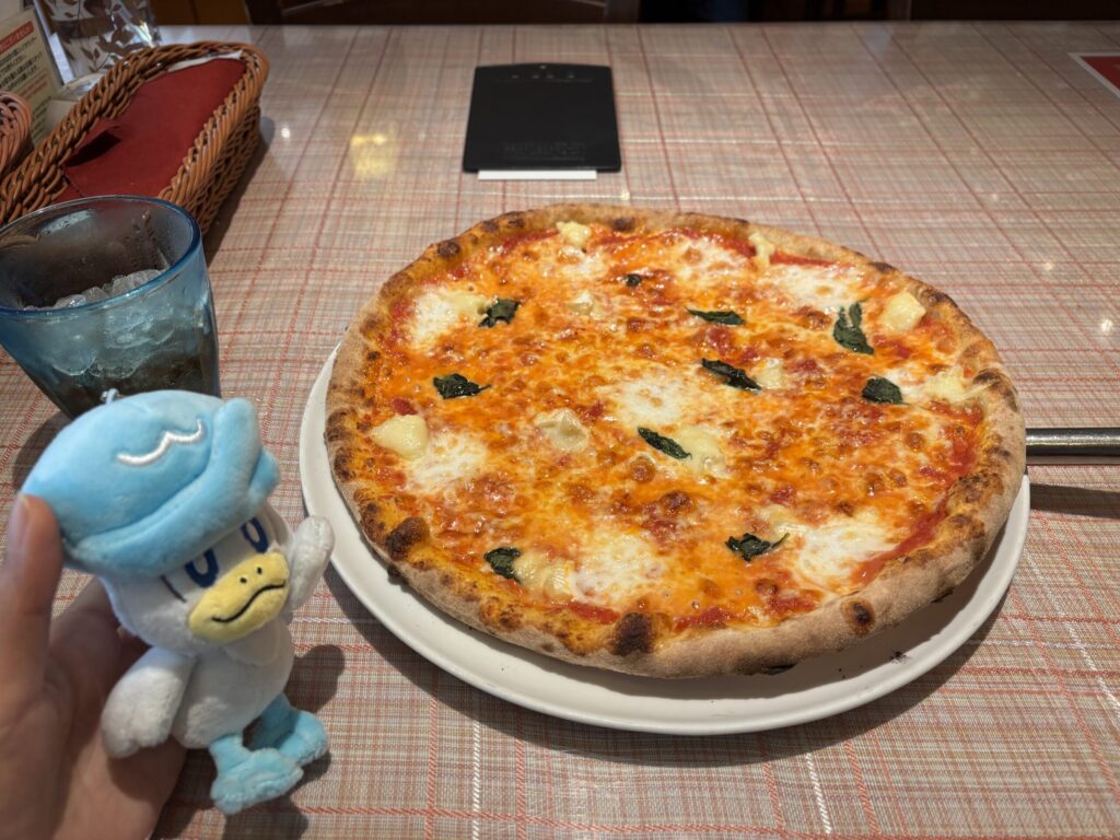 リー君とピザを堪能