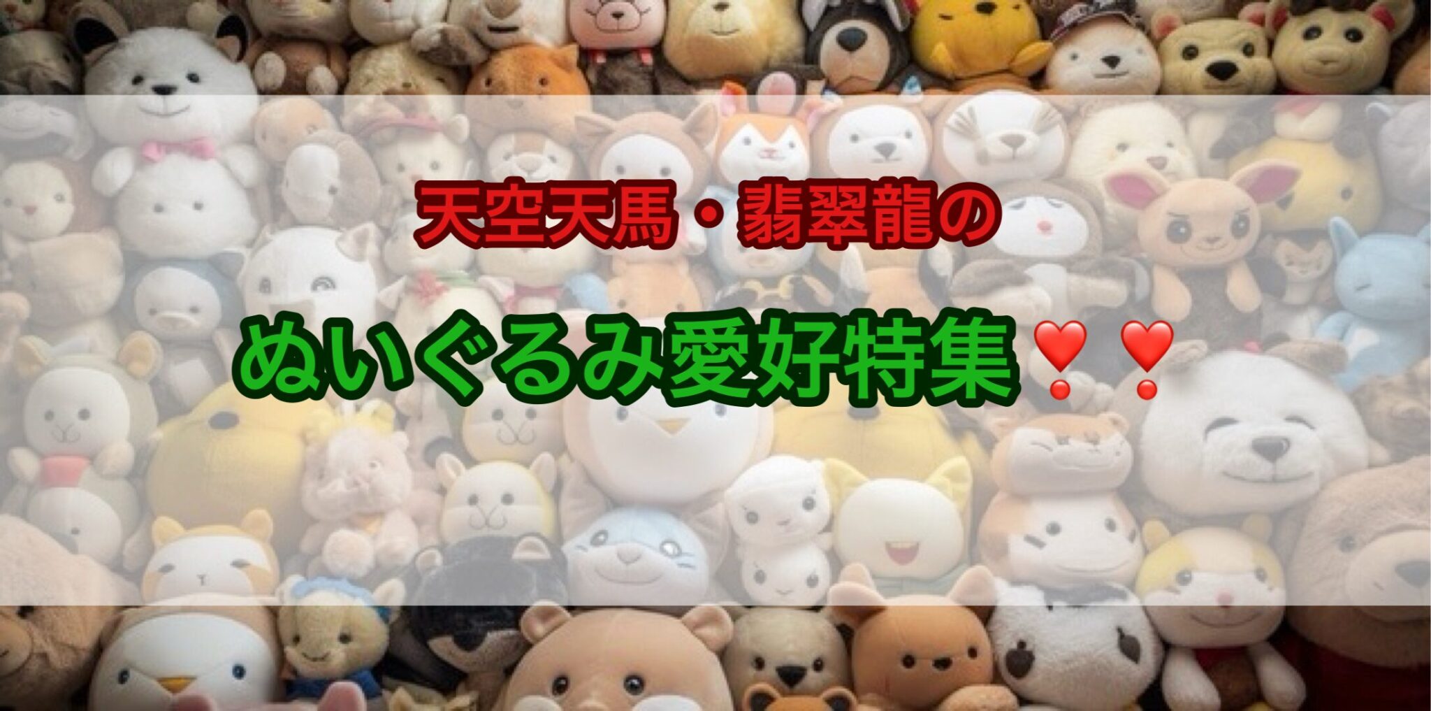 ぬいぐるみ愛好特集