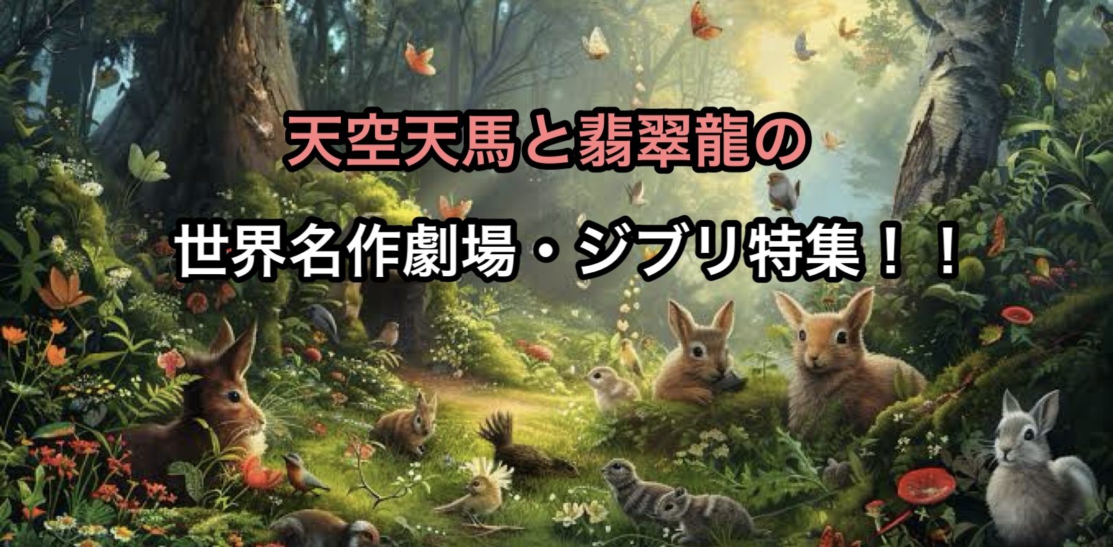 天空天馬と翡翠龍の世界名作劇場・ジブリアニメ特集！！